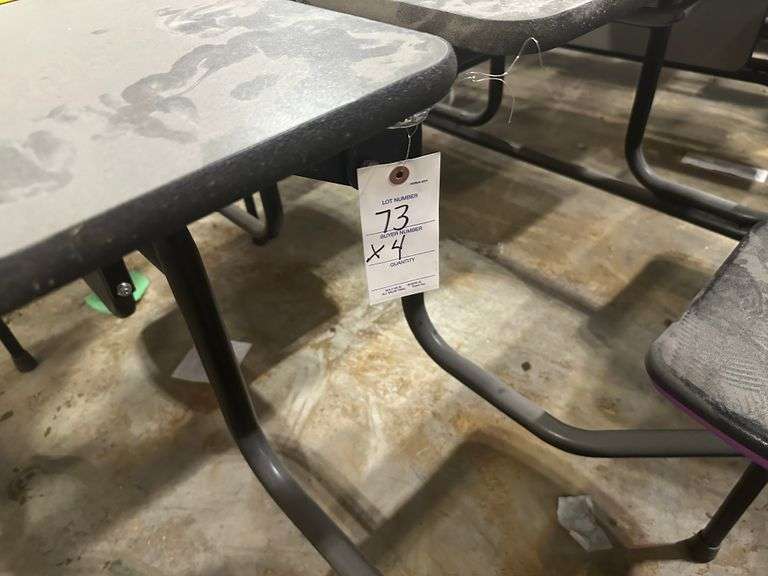 4 - 8' rectangle tables w/ seats