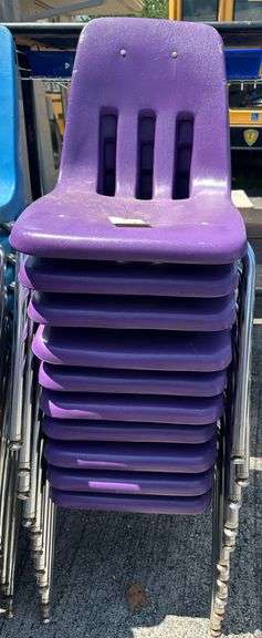 10 Purple Chairs
