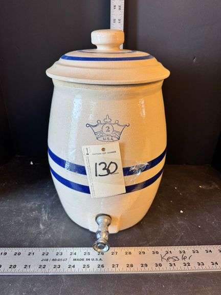 Blue crown #2 water jug