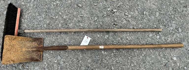 Broom and shovel