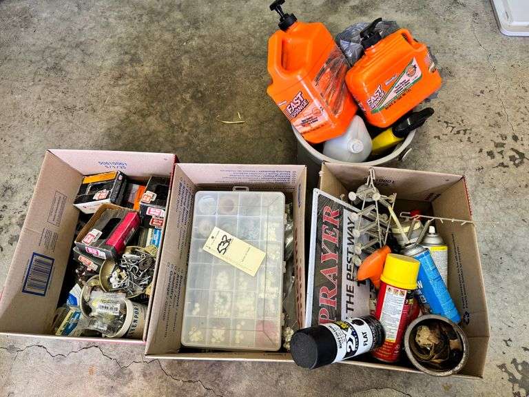 Screws, nails, soap, misc