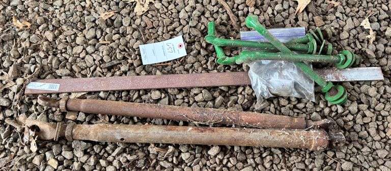 Gate pins, sway arms, rebar