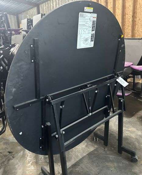 2 - 5' round fold up tables