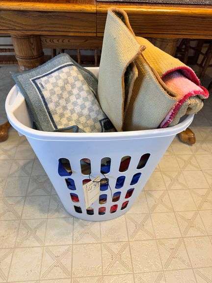 Rugs and basket