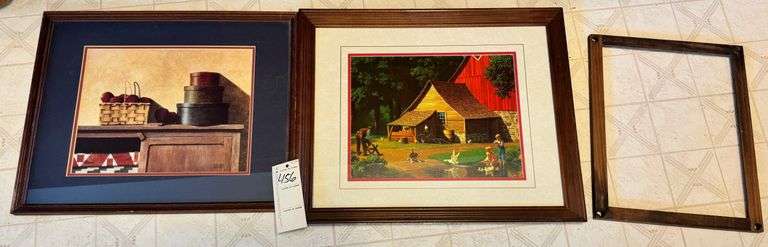 2 prints and a frame