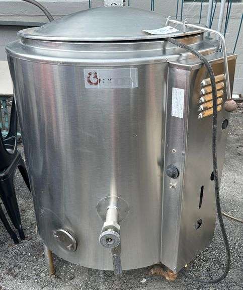 stainless steel gas soup/chili cooker