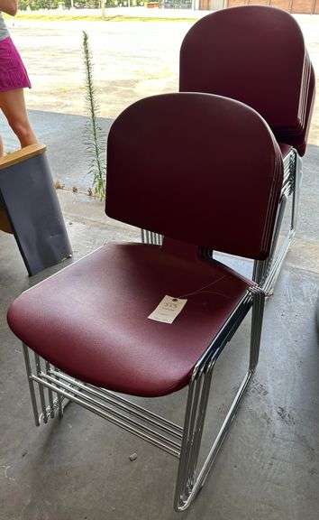 15 Maroon Chairs