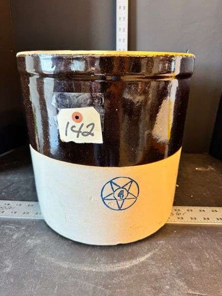 #4 Cobalt blue star stoneware