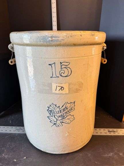 Western stoneware #15 crock