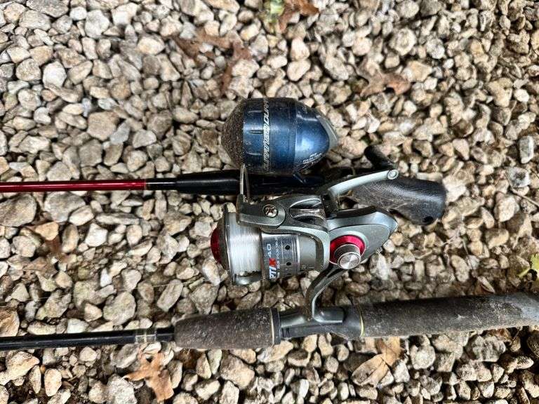 2 fishing poles