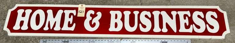 Home and business sign