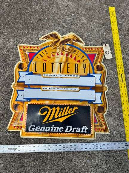 Miller lottery sign