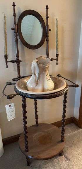 Pitcher and bowl with stand