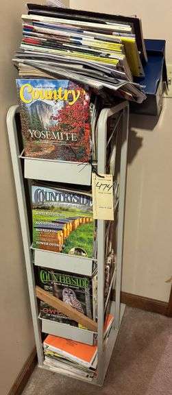 Magazines and rack