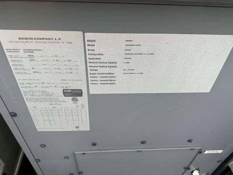 Daikin unit