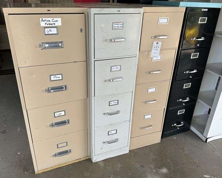 4 Filing Cabinets