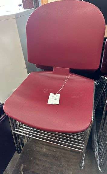 10 Hon Maroon Chairs