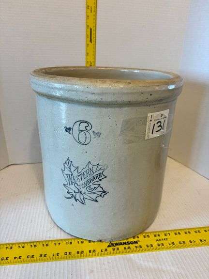 Western stoneware #6 crock