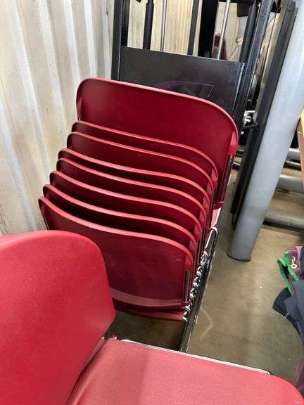25 Maroon Chairs