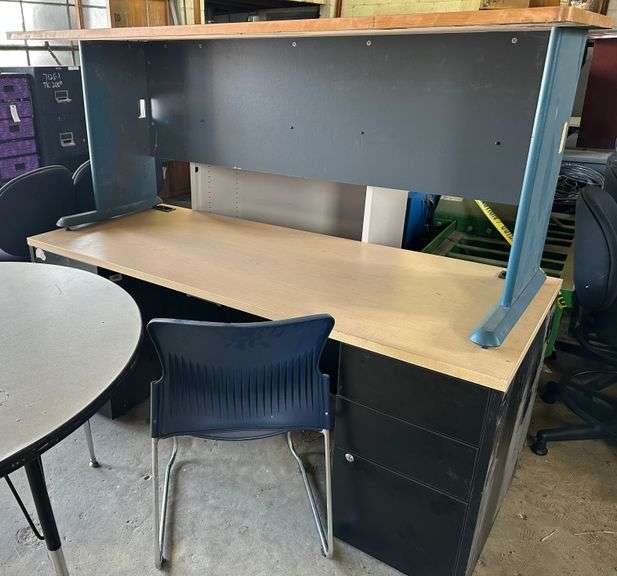 Round Table, 2 Desks, Chair