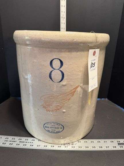 Redwing union stoneware #8 crock