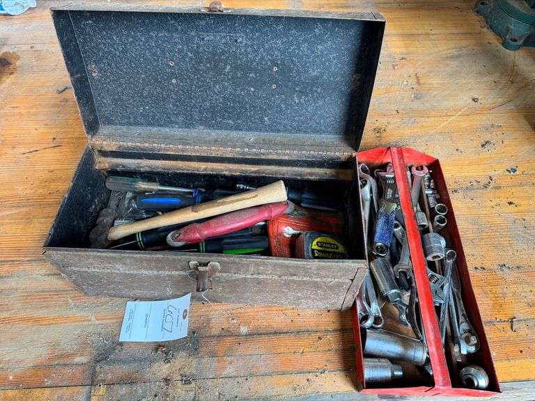 Tool box and misc tools, wrenches