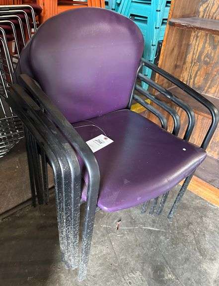4 Purple Chairs
