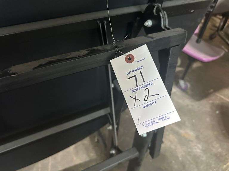 2 - 5' round fold up tables