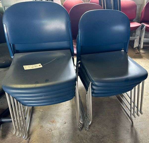 9 Navy Blue Chairs
