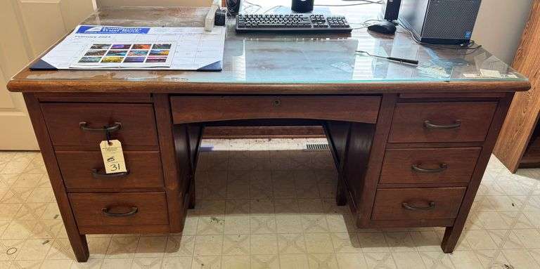 Wooden desk