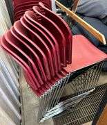 25 Maroon Chairs