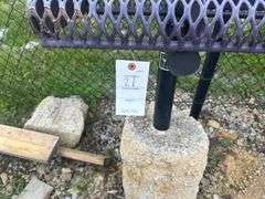 Purple bench