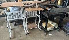 cart, 2 standup desk