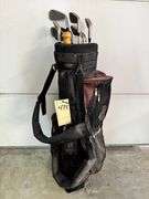 Golf clubs and bag