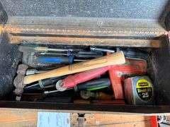 Tool box and misc tools, wrenches