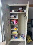 metal cabinet & contents