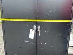 2 metal cabinets