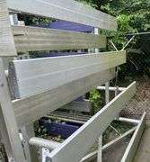 4 rise 7.5' aluminum bleacher