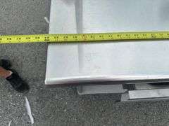Stainless steel serving table w/storage