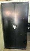 2 Black Storage Cabinets