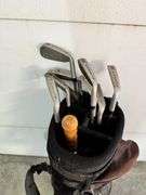 Golf clubs and bag