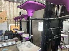 3 - 12' fold up table w/12 seats