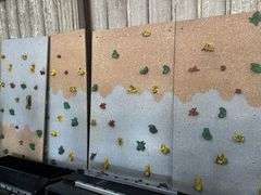 5 climbing wall panels 4'x8'