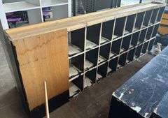 cubby hole shelf 9' wide