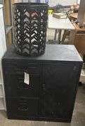 metal file cabinet & basket