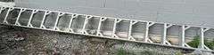 aluminum lean to ladder 15.5'