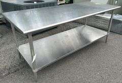 Stainless steel table