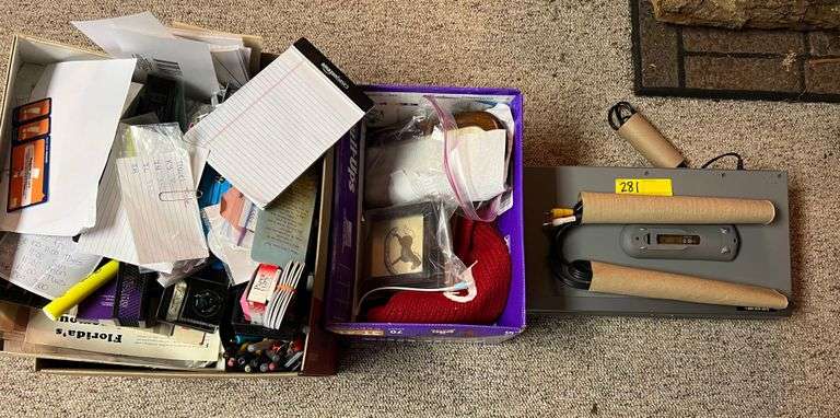 VHS Player, Misc Office Supplies, & Misc.