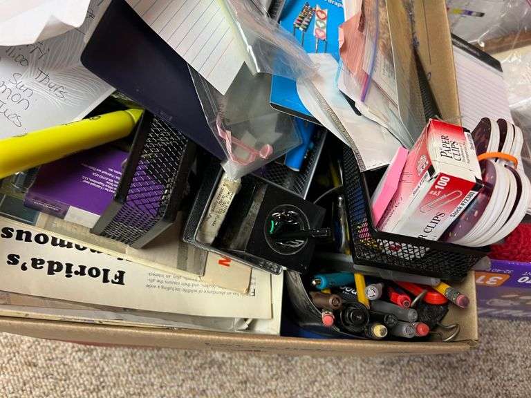 VHS Player, Misc Office Supplies, & Misc.