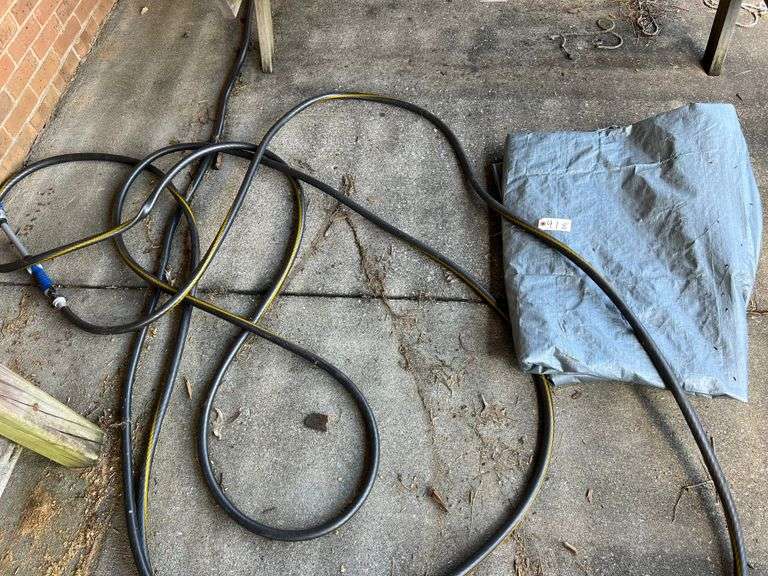 Black Water Hose and Tarp